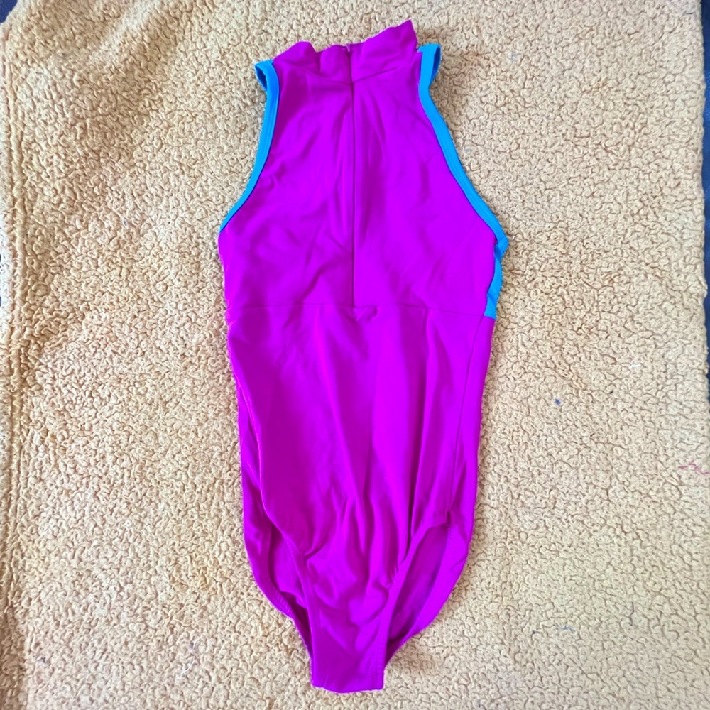 Pink and Blue leotard - adult small